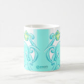 Squiggles: 完全なコーヒー(青い) コーヒーマグカップ (中央)