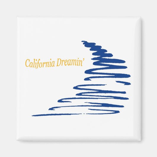 Squiggly Lines_California Dreamin'マグネット マグネット (正面)
