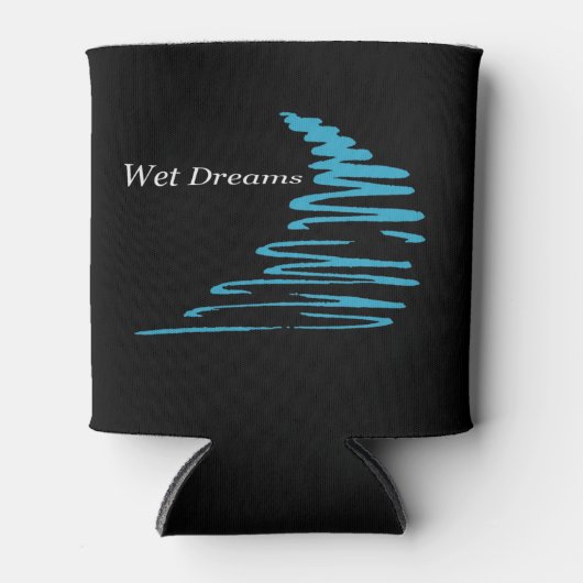 Squiggly Lines_Wet Dreams_Beverage Cozy 缶クーラー (正面)