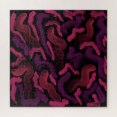 Squiggly Pinkies抽象芸術パターン ジグソーパズル (横)