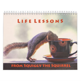 Squiggy the Squirrel Inspirational Wall Calendar カレンダー