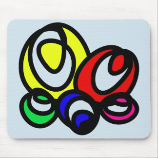 Squiglyはマウスパッドのマットに卵を投げつけます マウスパッド