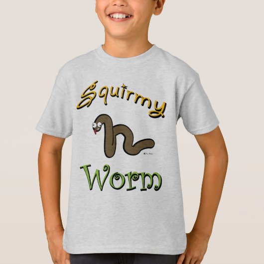 Squirmyみみず Tシャツ (正面)