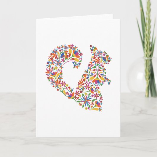 Squirrelオトミ花齧歯動物の贈り物 カード (正面)