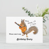 Squirrelギターバースデーパーティーへの招待 招待状 (スタンド正面)