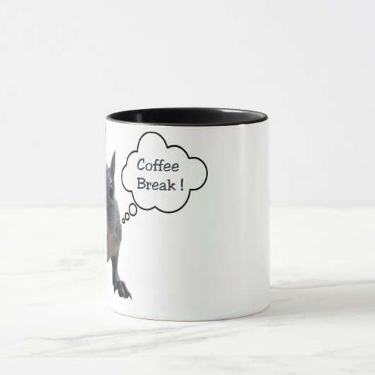 Squirrelコーヒーブレイクマグのパーソナライズ マグカップ (中央)