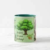 SQUIRRELコーヒーマグティーカップオリジナルアート マグカップ (中央)