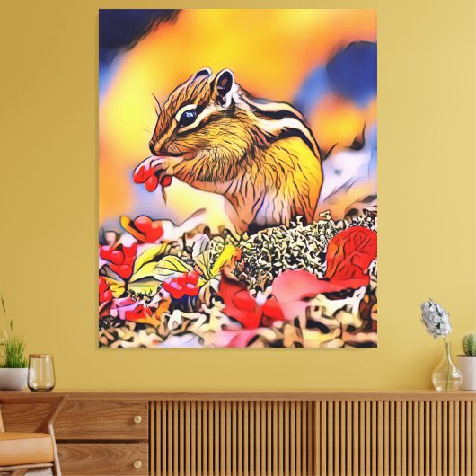 Squirrelデジタルアート絵画のキャンバス印刷 キャンバスプリント (インサイチュ (リビング))