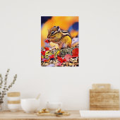 Squirrelデジタルアート絵画のポスター ポスター (キッチン)