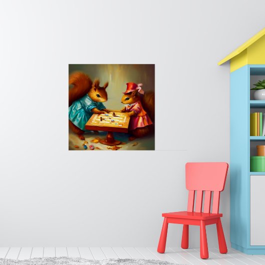 Squirrelボードゲーム ポスター (子ども部屋1)