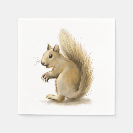 Squirrel スタンダードカクテルナプキン (正面)