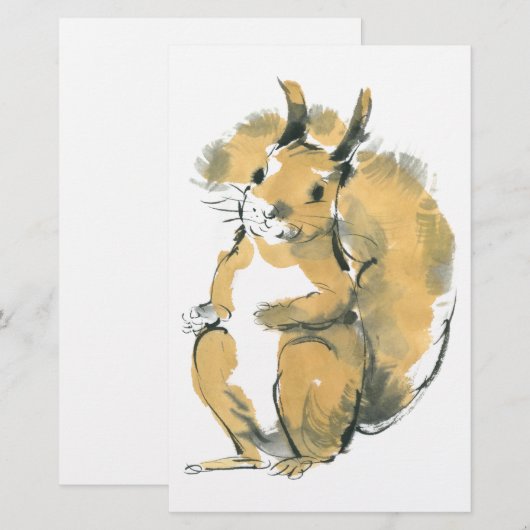 Squirrel 便箋 (正面/裏面)