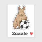 Squirrel at Soccer Sports シール (シート)
