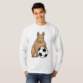 Squirrel at Soccer Sports Tシャツ (正面フル)
