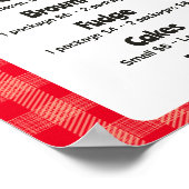 Squirrel bake saleの休日パーソナライズされた価格表 ポスター (角)