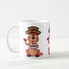 Squirrel birthday コーヒーマグカップ