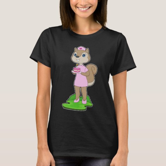 Squirrel Birthday Nurse Tシャツ (正面)