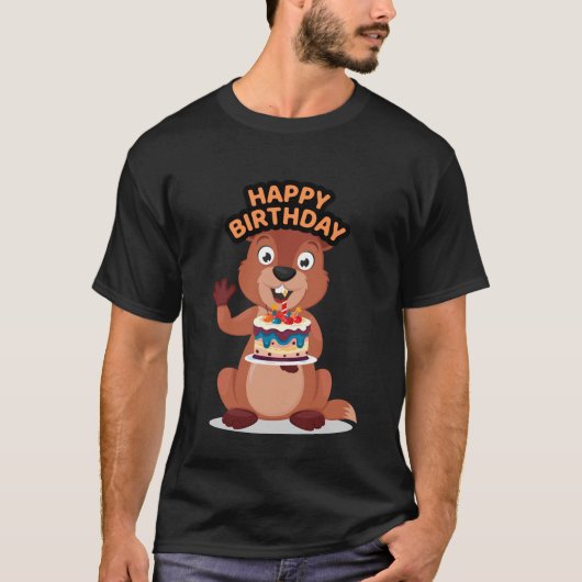 Squirrel birthday tシャツ (正面)