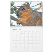 Squirrel Calendar 2022 カレンダー (2月 2027)