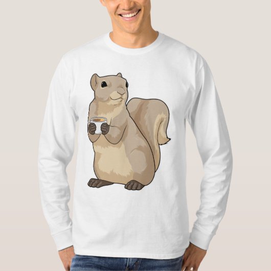 Squirrel Coffee Cup Tシャツ (正面)