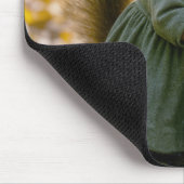 Squirrel Collection Nuts In Her Purse マウスパッド (コーナー)