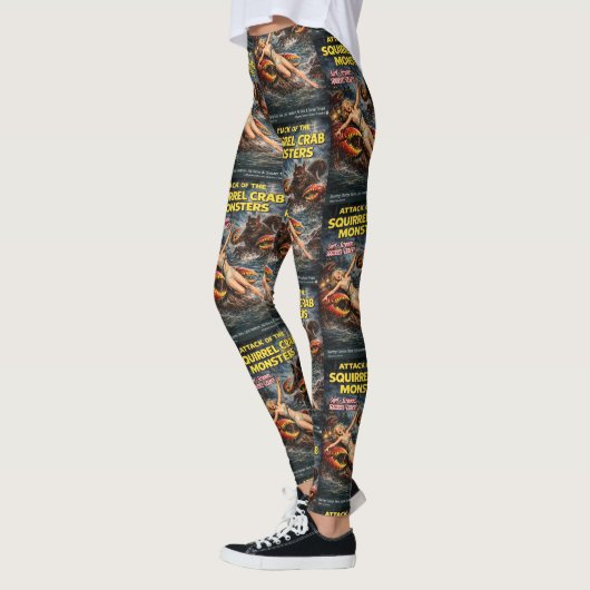 Squirrel Crab Monsters Leggings レギンス (左)