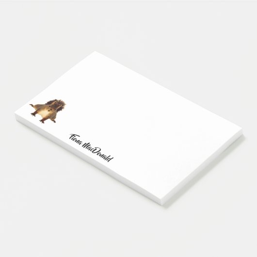 Squirrel cute funny name monogram ポストイット (アングル)