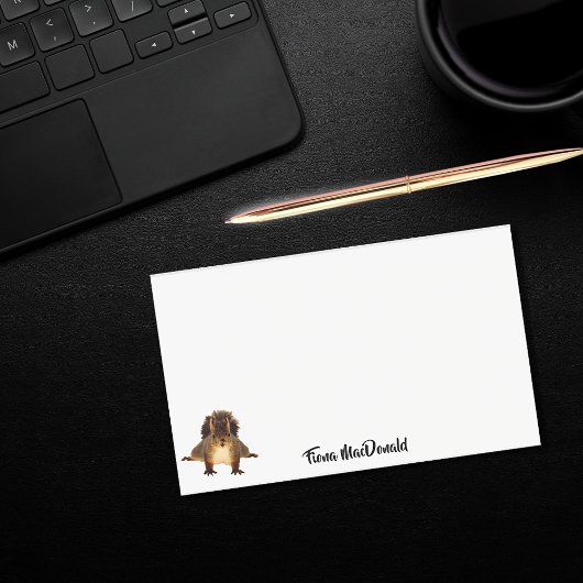 Squirrel cute funny name monogram ポストイット