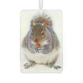Squirrel Eating a Nut in Winter Snow カーエアーフレッシュナー (裏面)