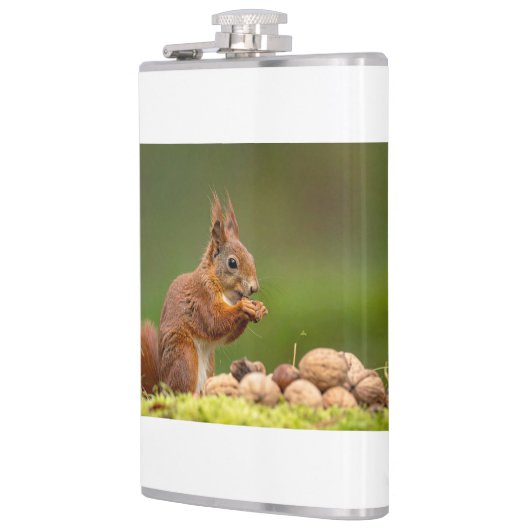 squirrel eating nut フラスク (左)