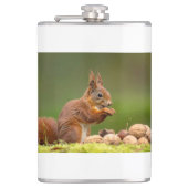squirrel eating nut フラスク (正面)