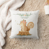 Squirrel Family wildlife MOM TO BE クッション (ブランケット)