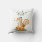 Squirrel Family wildlife MOM TO BE クッション (裏面)