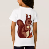 🐿️ Squirrel Fine Jersey T-Shirt Kids  Tシャツ (裏面)