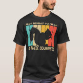 Squirrel For Men Women Squirrel  Chipmunk 80s Tシャツ (正面)