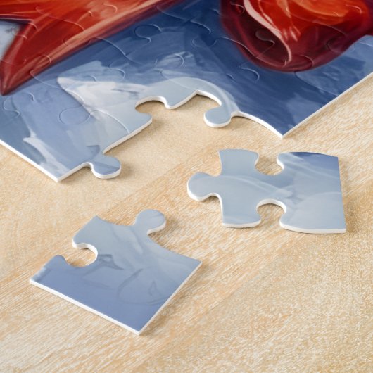 Squirrel Frantically Stashing Christmas Chestnuts  ジグソーパズル (側面)