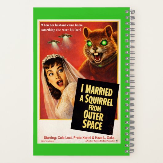 Squirrel from Outer Space ノートブック (裏面)