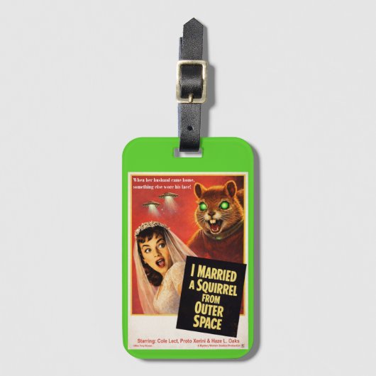 Squirrel from Outer Space ラゲッジタグ (正面縦)