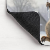 Squirrel Hanging From an Icicle マウスパッド (コーナー)