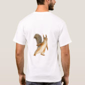 Squirrel I May be a Bit Nuts Custom Text Tシャツ (裏面)