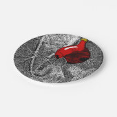 Squirrel in Christmas Tree ペーパープレート (アングル)