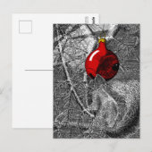 Squirrel in Christmas Tree ポストカード (正面/裏面)