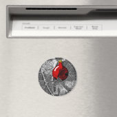 Squirrel in Christmas Tree マグネット (インサイチュ (食洗機))