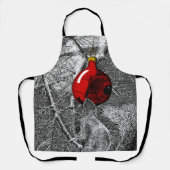Squirrel in Christmas Tree Ornament エプロン (正面)