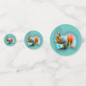 Squirrel in modern style コンフェッティ (裏面)