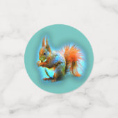 Squirrel in modern style コンフェッティ (スモール正面)