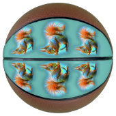 Squirrel in modern style バスケットボール (正面)