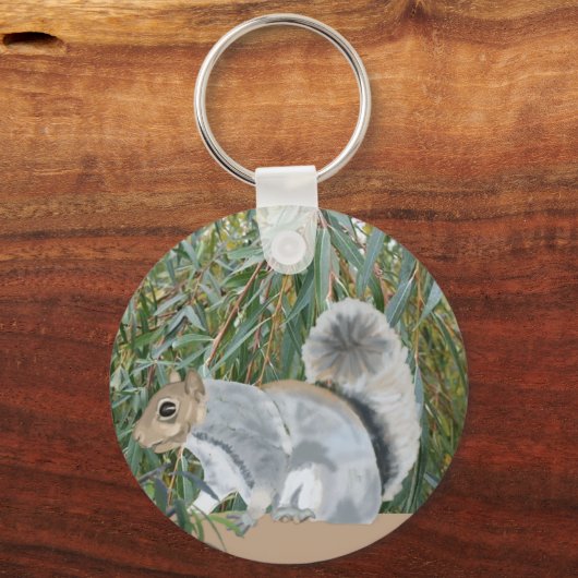 Squirrel in the Countryside  Keychain キーホルダー (裏面)