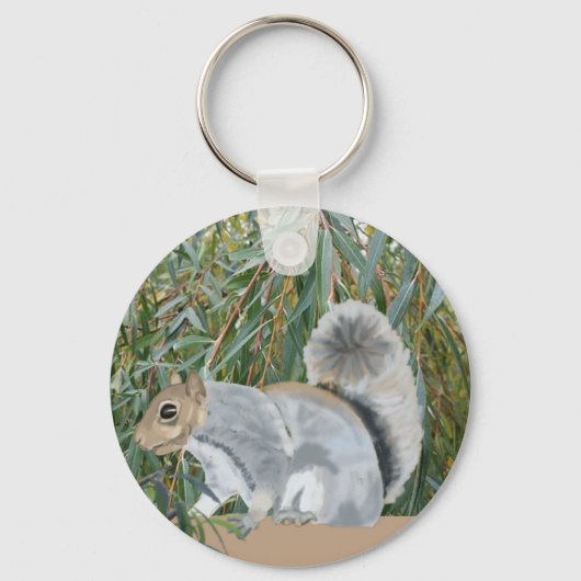 Squirrel in the Countryside  Keychain キーホルダー (裏面)