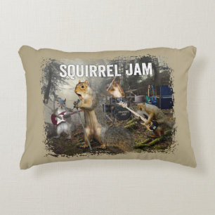 Squirrel Jam – ロックおもしろいバンド アクセントクッション